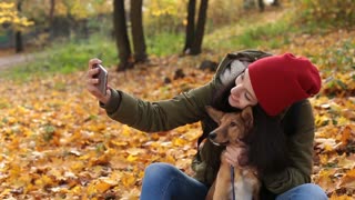 Woman and her dog