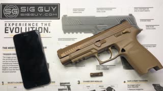 SIG Sauer P320 & P365 magazine release removal using SIM card removal tool