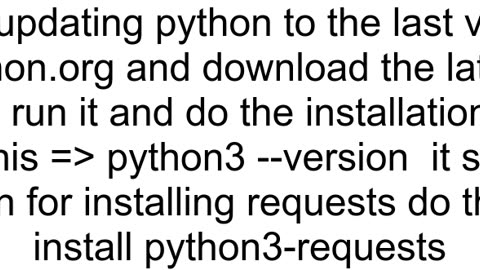 How to install python requests on macos