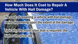 Why Is Paintless Dent Repair Ideal for Hail Damage Repair?