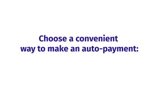 HOW TO ENABLE AUTO PAYMENT.