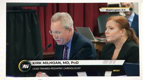 Kirk Milhoan, MD, PhD speaking at Sen. Ron Johnson's roundtable discussion