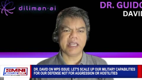 Dr. David on WPS issue: Let's scale up our military capabilities for our defense not for aggression