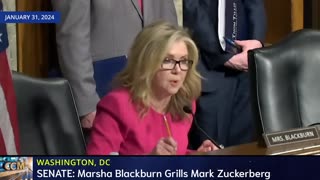 SENATE: Marsha Blackburn Grills Mark Zuckerberg