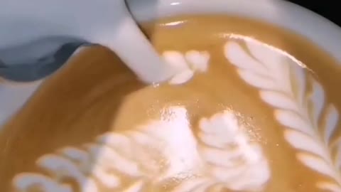 Bird latte art barista coffee maker