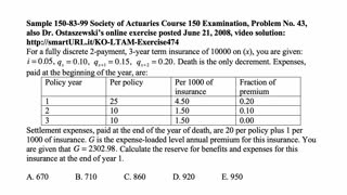 Exam LTAM exercise for November 15, 2021