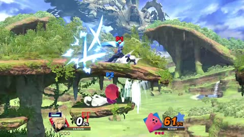 Cloud vs Kirby on Gaur Plain (Super Smash Bros Ultimate)