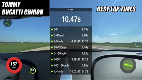 Drag race NISSAN GT-R R35 vs BUGATI CHIRON