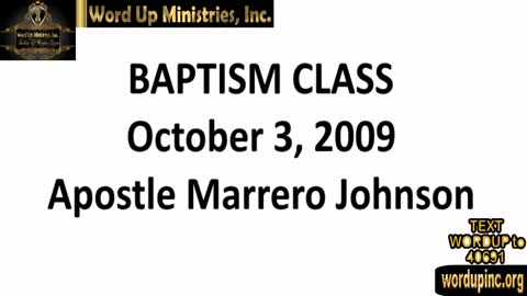 Baptism-Apostle Marrero Johnson 10.9.03