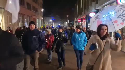 Torchlight for freedom tonight in Kerkrade, big turnout!