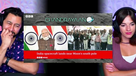 INDIA'S CHAND RAYAAN 3 LANDS ON THE MOON REACTION!