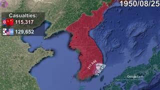 The Korean War in 1 minute