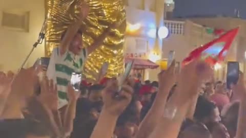 Japanese fans enjoying Arabic Songs Qatar World Cup 2022