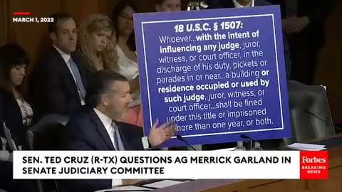 Ted Cruz And Merrick Garland Have Fiery Clash In Senate Judiciary Committee Hearing