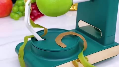 Interesting Machine For Peeling Fruits And Vegetables~There Is Even A Special Attachment To Divid Fruit Into Convenient Slices