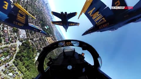 Amazing Blue Angels cockpit Cam