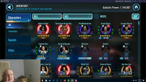 Star Wars Galaxy of Heroes Original F2P account update 3