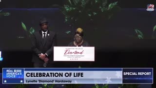 Silk Speaking at Diamonds Celebration of Life