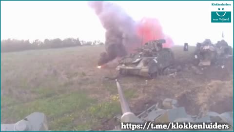 German Leopard-2A4s and American Bradley burn in Zaporizhzhya