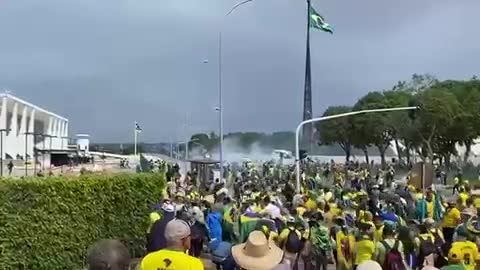 Bolsonaro supporters are storming the official Presidential office in Brazil.