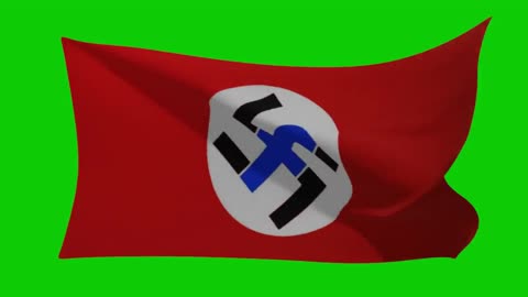 FaceBook Nazi Flag Waving over GreenScreen