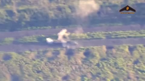 Destruction of a Russian tank in the Bakhmut direction