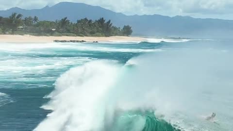 "Thrilling Moments: People Surfing on Big Waves | Epic Ocean Adventures"