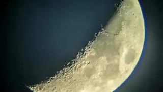 Amateur photography of moon