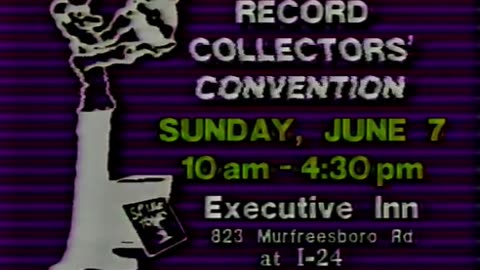 June 3, 1987 - Record Collector's Show in Nashville, Tennessee