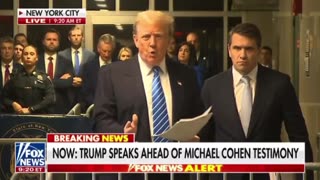 President Trump Delivers Remarks Prior to Monday's Lawfare Show-Trial w/ Michael Cohen