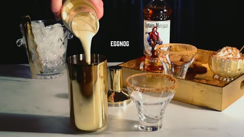 How to Make Gingerbread Eggnog (December Cocktail of the Month)