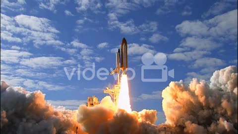 The Space Shuttle Lifts Off From Its Launchpad 9