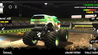 Monster Jam monster truck Monday show 16 Part 2(video game monster truck freestyle)