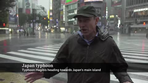 Japan hit by biggest typhoon in decades - BBC News