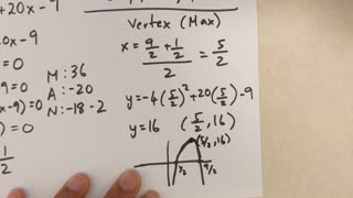 Grade 10 Math - Finding x intercepts, vertex and sketching quadratics (Lesson 6.3)