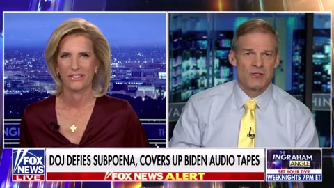 Chairman Jordan on DOJ’s Refusal to Comply with Subpoena as it Withholds Biden’s Audio Recordings