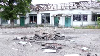 Near the front, a Ukrainian community somehow survives