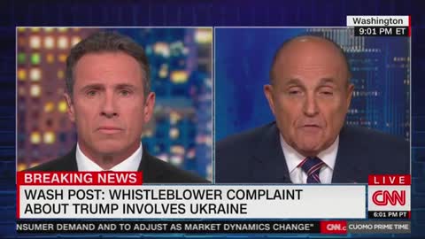 Rudy giuliani and chris cuomo battle over Biden, Trump and Urkaine