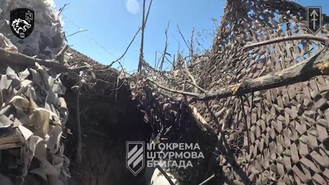 Clearing Russian Trenches in Northern Kharkiv Oblast(Intense)