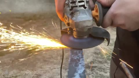 Forging a NINJA SWORD out of Rusted Bearing