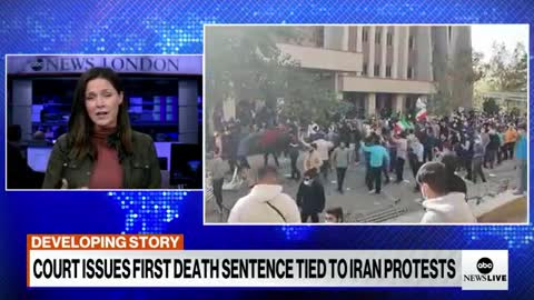 1st death sentence issued to anti-government protesters in Iran l ABCNL