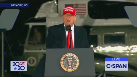 President Trump reads the "Snake Poem" at his rally in North Carolina