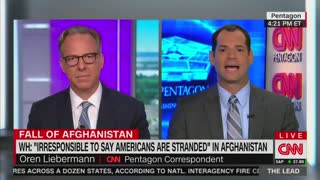 Jake Tapper Fact Checks Jen Psaki For Saying Afghanistan "Not" Stranded In Afg