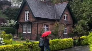 Edinburgh in the rain.