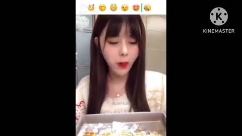 Eating popular emoji food challenge. Satisfying asmr video