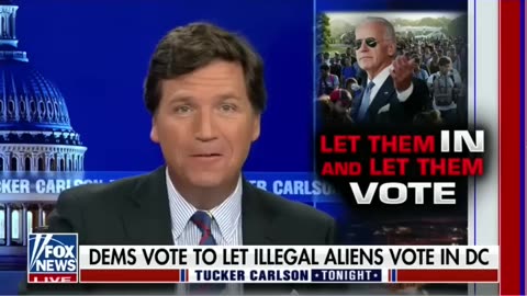 Tucker shreds motion to allow illegal aliens to vote