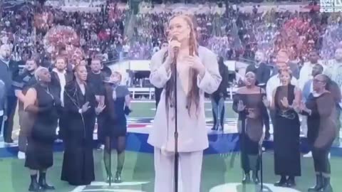 Andra Day sing American National Black Anthem at Superbowl 2024