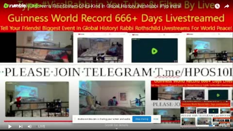 Guinness World Record Rabbi Rothschild Streams Life Live 24/7/365