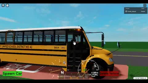 (49) 2020 or 2021 Thomas Freightliner SAF-T-LINER C2 Bus S414 route