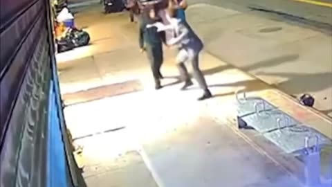 Footage of the liberal activist who was viciously stabbed to death on the streets of New York